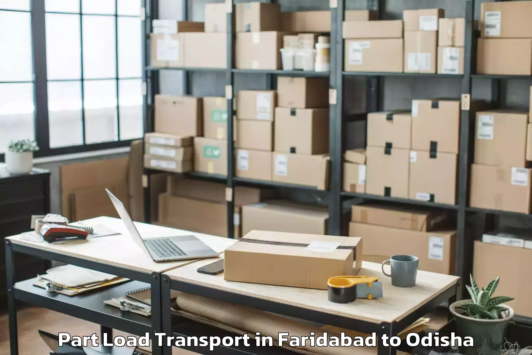 Easy Faridabad to Baleshwar Part Load Transport Booking